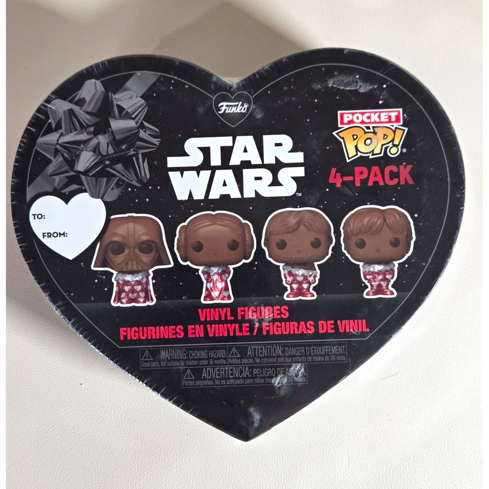 Funko Pocket Pop Star Wars Valentine 4 Pack Walmart Exclusive Sealed 762267